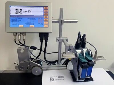 D-EA サーマルインクジェットプリンター 7インチタッチスクリーン 非接触RFIDロックシステム バッチ番号印刷用 簡単設置