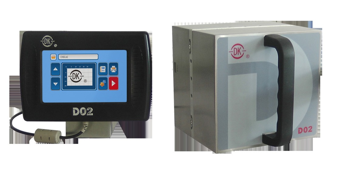 DIKAI D02 熱転写オーバープリンター、24mmプリントヘッド、200 DPI、120 PPMの印字速度、垂直パッカー用