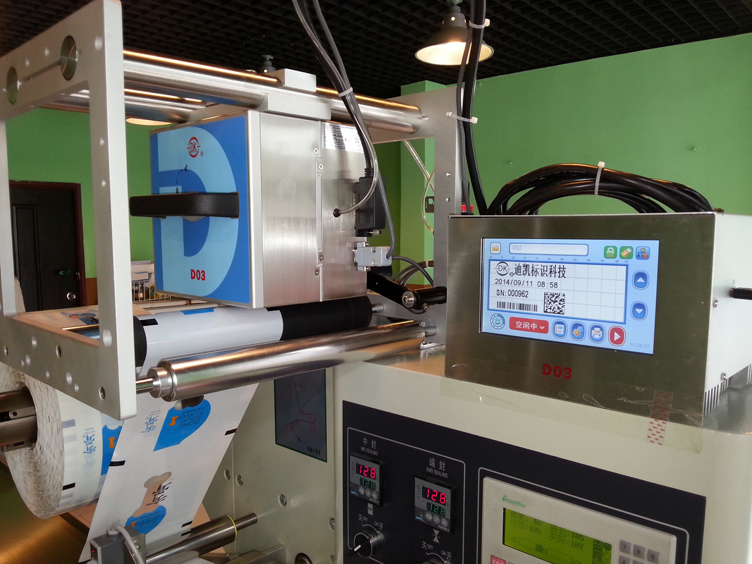 DIKAI D03S 食品・飲料産業用長期使用寿命のUSB/RS232/ネットワークインターフェイスの熱伝送オーバープリンター